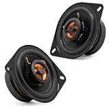 Audiobank AB-302S - 3.5 Inch 2-Way Coaxial Car Speakers, 350 Watts Max Power, Full Range Stereo Sound - Ideal for Door & Dash Installations