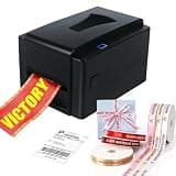 Digital Ribbon Label Printer, 300 DPI Foil Stamping Fabric Printing Machine, Supports 50+ Languages for Gift Wrapping and Lanyards