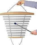 Handy Chime with Mallet, 9 Tone Swing Chime Sound Bath Meditation Chime Instrument for Yoga Sessions, Studio Sound Effects, Home Relaxation and Adult Acoustic Percussion Use