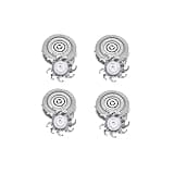 3/4/8pcs Replacement Shaver Heads,Compatible For Skull Pitbull Gold PRO, Silver, Palm Razor Parts(4pcs)