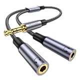 MOSWAG Headphone Splitter 3.5mm Stereo to Dual 3.5mm Female Headphone Jack Audio Stereo, Extension Cable Audio Y Splitter Compatible with iPhone Samsung iPad Tablet Switch Laptop PS4, 9.84"