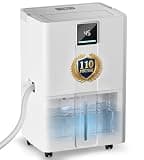 Landeagle 6000 Sq. Ft Dehumidifiers for Home, Basement, Max110 Pint/Day Dehumidifier with Drain Hose