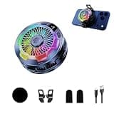 Mag-Safe Phone Cooler for Gaming, Cell iPhone Cooling Fan Hot Weather, Portable RGB Mobile Enfriador para Celular Case, Ventilador para Telefono ipad Keep Phone Cool, for iPhone/Android Series Phone