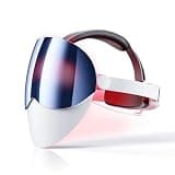 ASKMACH Red Light Mask for Face, FDA Cleared LED Light Therapy Face Mask with Red, Blue & Infrared Light, 396 LEDs, 7 Modes, Wireless Skincare Device for Smoother, Clearer-Looking Skin Sapphire Blue