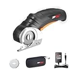 Worx Zipsnip Cordless Electric Scissors, Rechargeable Cardboard Box Cutter, 4V Powerful Fabric Scissors with 2 Safety Blades & Storage Bag WX082L.2