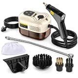 Steam Cleaner, 2500W High Pressure Handheld Steam Cleaner with 1L Water Tank, 15s Fast Heat-Up, Portable Multipurpose Steam Cleaning Machine with 9 Accessories for Kitchen