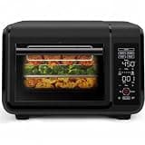 EasyAir 15 Qt. Toaster Oven Air Fryer, 5 Cooking Functions & 450°F Max Temperature – Black- The Touch Control Panel Makes Setting Up Your Cooking Easier Than Ever
