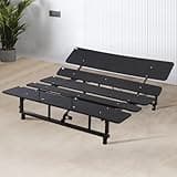 QVUUOU Adjustable Bed Base Queen Size with Wireless Remote, Zero Gravity, and Quiet Motor, Antique Black Steel Frame - Customize Head and Foot Positions