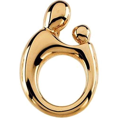 Bonyak Jewelry 14k Yellow Gold Mother & Child Pendant