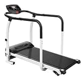 Treadmill Walking Electric Walking Machine for Middle-Aged and Elderly People, Household Multifunctional Slow-Speed Treadmill with Safety Armrest, Folding