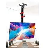 UIYTJRT Adjustable Ceiling TV Mount Bracket - Ceiling TV Mount, Tilt and Rotatable TV Stand, Fits 39-85inch TVs, Max 600x400mm, with Loading 176 Lbs,