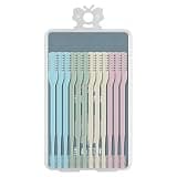 Nose Hair Trimmer Set, Double-Sided Manual Trimmer with Enhanced Blades, Portable Design, Safe Painless Cut, Includes Soft Cleaning Brush, Assorted Colors