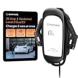 Enphase Level 2 Dual EV Charger, Safety Certified, 32 Amp, 240v, Hardwired, 25ft Cables, J1772, Compatible with US Electric Vehicles, HCS-D40 Home Electric Car Charging Station - formerly ClipperCreek