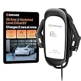 Enphase Level 2 Dual EV Charger, Safety Certified, 32 Amp, 240v, Hardwired, 25ft Cables, J1772, Compatible with US Electric Vehicles, HCS-D40 Home Electric Car Charging Station - formerly ClipperCreek