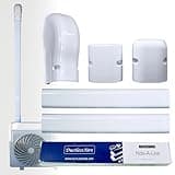 DuctlessAire - Mini Split Line Set Cover Kit - Paintable Mini Split Cover for Air Conditioner & Mini Split AC/Heating System - Durable Protection - Ideal for Indoor & Outdoor Use (White, 3" x 7.5 ft)