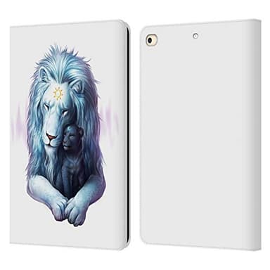 Head Case Designs Officially Licensed Jonas JoJoesArt Jödicke Child of Light Wildlife 2 Leather Wallet Case Compatible with Apple iPad 9.7 2017 / iPad 9.7 2018
