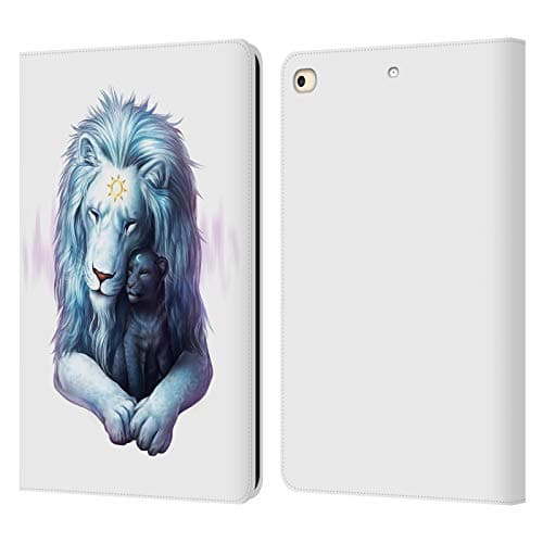 Head Case Designs Officially Licensed Jonas JoJoesArt Jödicke Child of Light Wildlife 2 Leather Wallet Case Compatible with Apple iPad 9.7 2017 / iPad 9.7 2018