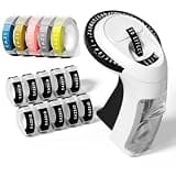 EazeID Embossing Label Maker with 3D 15-Roll Tapes Color, Embossed Label Maker Labels-Waterproof for Scrapbooking Supplies, Vintage Manual Labeler Machine for Home Office & Kids School Items