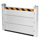 Heavy Duty Aluminum Flood Barrier Removable Flood-Proof Water Barriers Detachable Diversions Board Heavy Duty Flooding Protect Baffle for Garage Door & Home Entry