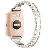 LYSANDRA Bands Compatible with IDW13,IDW16,IDW19,IDW17 Smartwatch Band for Women, Metal Jewelry Sparkly Diamond Thin Replacement Compatible for Fitpolo/Woneligo W3 Smartwatch (Starlight)