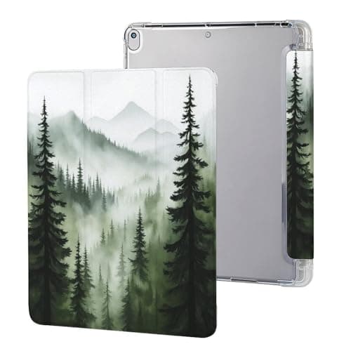 Misty Forest Landscape Case for Ipad, Slim Trifold Shell Stand Protective Cover with Pencil Holder for IPAD Pro (10.5in) /IPAD Air3(10.5in)