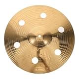 Healifty Trash Crash Cymbal Fast Attack and Smooth Edges Alloy with Perforated Holes 14-inch Bright Trashy Sound for Drum Kit for Students and Jazz or Playing Environments