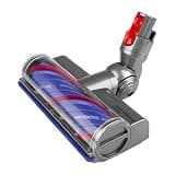 Direct Drive Brush Head, Compatible with Dyson, Fit V7 V8 V10 V11 V15 Anti-Tangling Green Light Wide-Angle Nozzle
