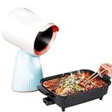 Portable Extractor Hood Indoor Kitchen Mini Fan Range Hood for Kitchen Exhaust Fan with Oil Extractor Filter and Vent (White)