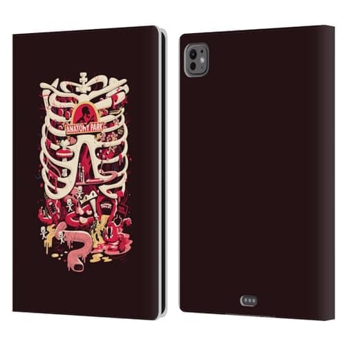 Head Case Designs Officially Licensed Rick and Morty Anatomy Park Season 1 & 2 Graphics Leather Wallet Case Compatible with Apple iPad Pro 11 M4/M5 2024/2025