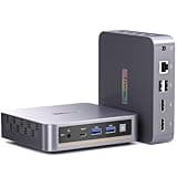 Trycoo Mini PC Computers 13th Twin Lake N150 (Beat N95/N97/N100), 16GB DDR4 512GB SSD, WI6 Desktop Mini Computer with Type-C, Dual HDMI, RJ45 LAN Ethernet, 4K Triple Display, WiFi5, BT4.2