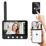 Gezxt Video Doorbell Intercom System with HD Night Vision & Two-Way Audio - Smart WiFi Doorbell Camera for Home Security, Supports Cloud Storage & Multi-User Sharing