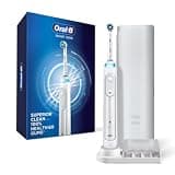 Oral-B Smart 5000 Rechargeable Electric Powered Toothbrush, Black with Travel Case and Bluetooth - Visible Pressure Sensor to Protect Gums - 5 Cleaning Modes - 2 Minute Timer