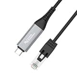 CHENZILIN 1000Mbps Gigabit Ethernet Type C to RJ45 Cable for Fast Speed Stable Corded Connection Plugs Play Design