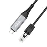 CHENZILIN 1000Mbps Gigabit Ethernet Type C to RJ45 Cable for Fast Speed Stable Corded Connection Plugs Play Design