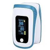 Pulse Oximeter Fingertip Portable Oxygen Monitor Fingertip with OLED Display Alarm and Pulse Rate Accurate Measurement for Sports and Aviation