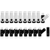 2GB USB Drive 10 Pack and 10 Pack 2GB USB Flash Drives, USB 2.0 Flash Drive Memory Stick Pendrive with Light, Bulk Flashdrive Photo Stick for Backup and Transfer