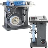 Semi-Automatic Labeling Machine, High-Accuracy Label Applicator for Φ15-30mm Products, Light Sensor Recognition, Automatic Centering