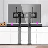 Monitor Mount,tv Wall Mount, Tv Motorized Lift, Adjustable TV Mount Bracket, Tv Lift Mechanism with Remote, Dual Motor Lift Stroke 150cm/59.0inch