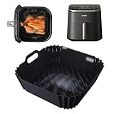 Silicone Air Fryer Liner Accessories for COSORI TurboBlaze 6Qt Air Fryer 9-in-1, Compact & Large 6-Qt, Fast Turbo Modes, Dishwasher Safe Airfryer Accessories Silicone Liners for CAF-DC601