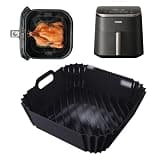 Silicone Air Fryer Liner Accessories for COSORI TurboBlaze 6Qt Air Fryer 9-in-1, Compact & Large 6-Qt, Fast Turbo Modes, Dishwasher Safe Airfryer Accessories Silicone Liners for CAF-DC601