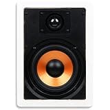 Micca M-6S 2-Way in-Wall Speaker, 7.3"(W) by 10.7"(H) Cutout, Home Theater, Whole House Audio, Indoor or Covered Outdoor, 6.5" Woofer, 1" Tweeter, White, Paintable, Each