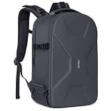 MOSISO Camera Backpack, DSLR/SLR/Mirrorless Photography Camera Bag 15-16 inch Waterproof Hardshell Case with Tripod Holder&Laptop Compartment Compatible with Canon/Nikon/Sony, Gray