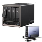 UGREEN US3000, 12000mAh Uninterruptible Battery Power Supply Bundle with UGREEN NAS DXP4800 GT 4-Bay Desktop NAS with144TB Storage Capacity.