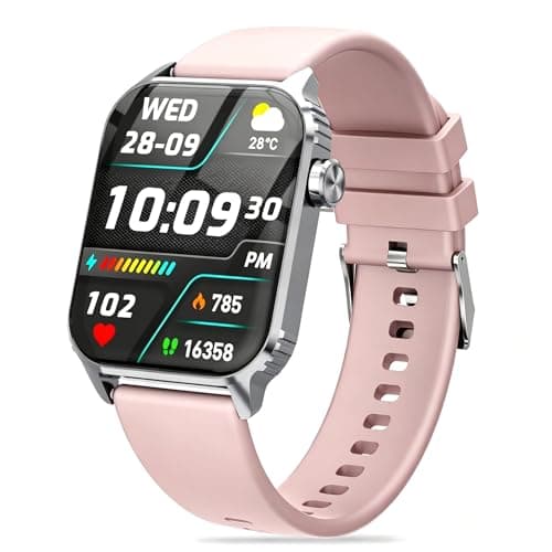 TRAUSI IP7 Waterproof Smart Watch with Heart Rate, Bluetooth Call Control Watch for Daily Use Beiyong