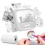 iDPRT Sticker Printer, Portable Sticker Maker Machine, Mini Inkless Bluetooth Thermal Printer for iPhone & Android, Pocket Printer for Labels, Barcodes, DIY Journaling, Kids Gift, Gray