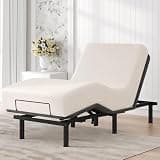 Softa Twin XL Adjustable Bed Frame, Head & Foot Lift, Electric Bed Base with Remote Control, Whisper Quiet Motor, Oxford Fabric Bedspread, Mattress Holder, Easy Assembly