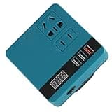 Omquot Portable DC to AC Power Inverter Charges Outdoor Devices for BL1830B, BL1850B, BL1860B Efficiently - Voltage Display - Multifunction Inverter for Outdoor Work