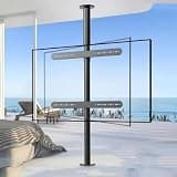 iumLeap Adjustable TV Mount Bracket - LCD TV 360 Degree Rotating Frame Floor Stand, Partition Wall Rotating Rack Rotating TVs Cabinet Rotation Base, 32-75 in Led Screen-1700-2050mm