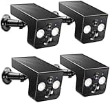 Solar Security Cameras Wireless Outdoor, 2K Solar Powered WiFi Camera, IP65 Waterproof, AI Motion Detection, Color Night Vision, Cloud & SD Card Storage, Outside Cameras for Home Security 4 Pack