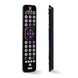 RCA Universal Rechargeable 4-Device Streaming Remote Control – for TV, Audio, Soundbar, Streaming Devices, Ultra-Slim, Rechargeable, Quick Access Keys